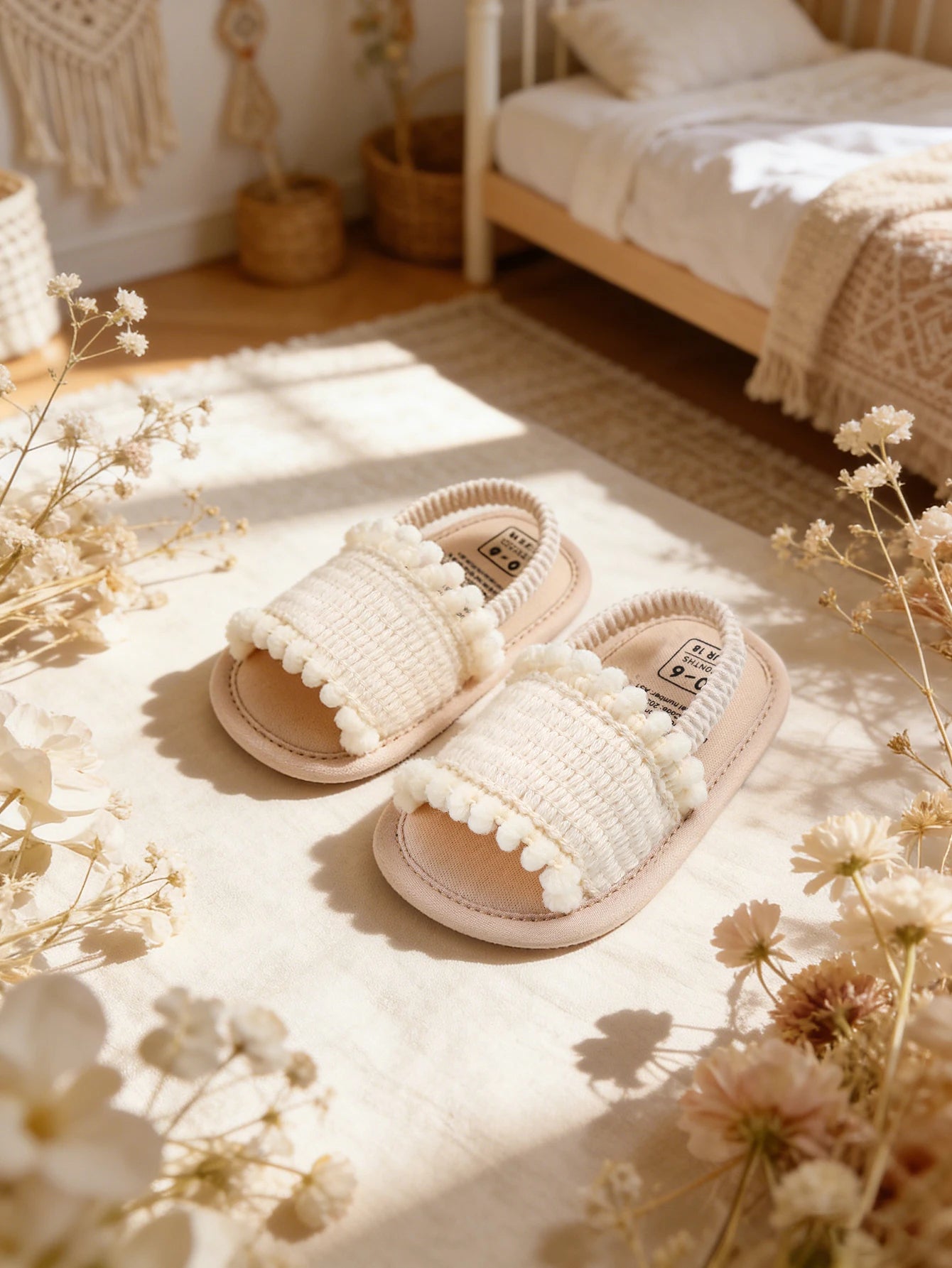 Baby girl sandals, summer shoes, outdoor first step for toddlers to learn to walk summer shoes for babies aged 0-18 months