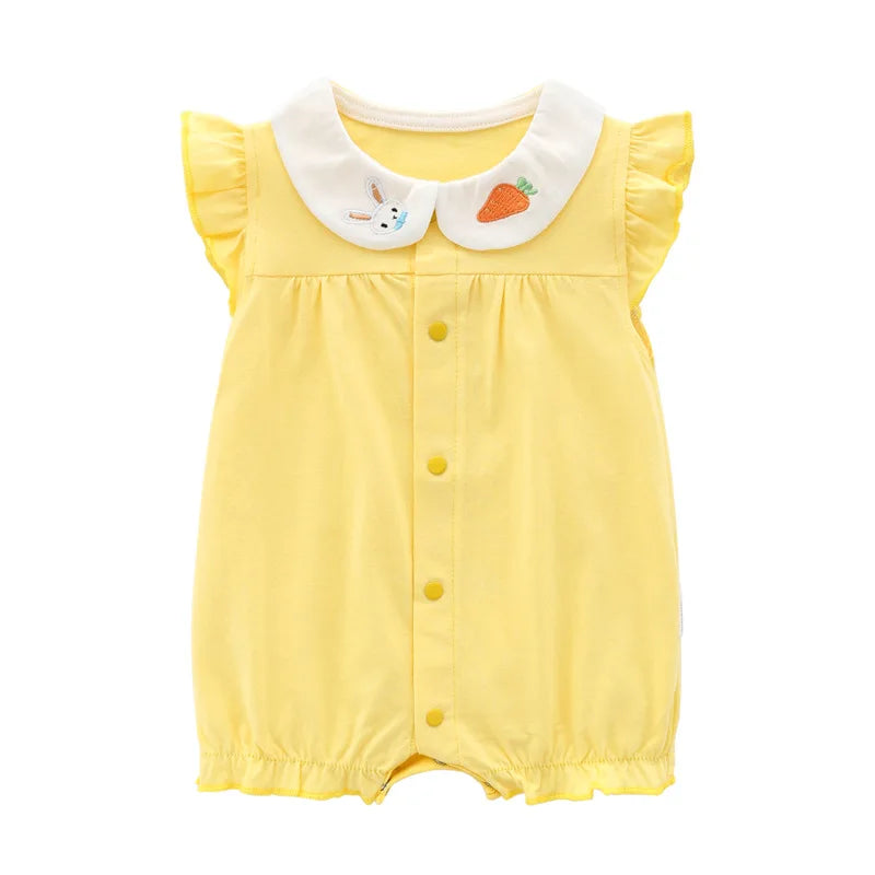 Fashion princess New baby Romper For Babies Clothes Short Sleeve cute newborn baby clothes