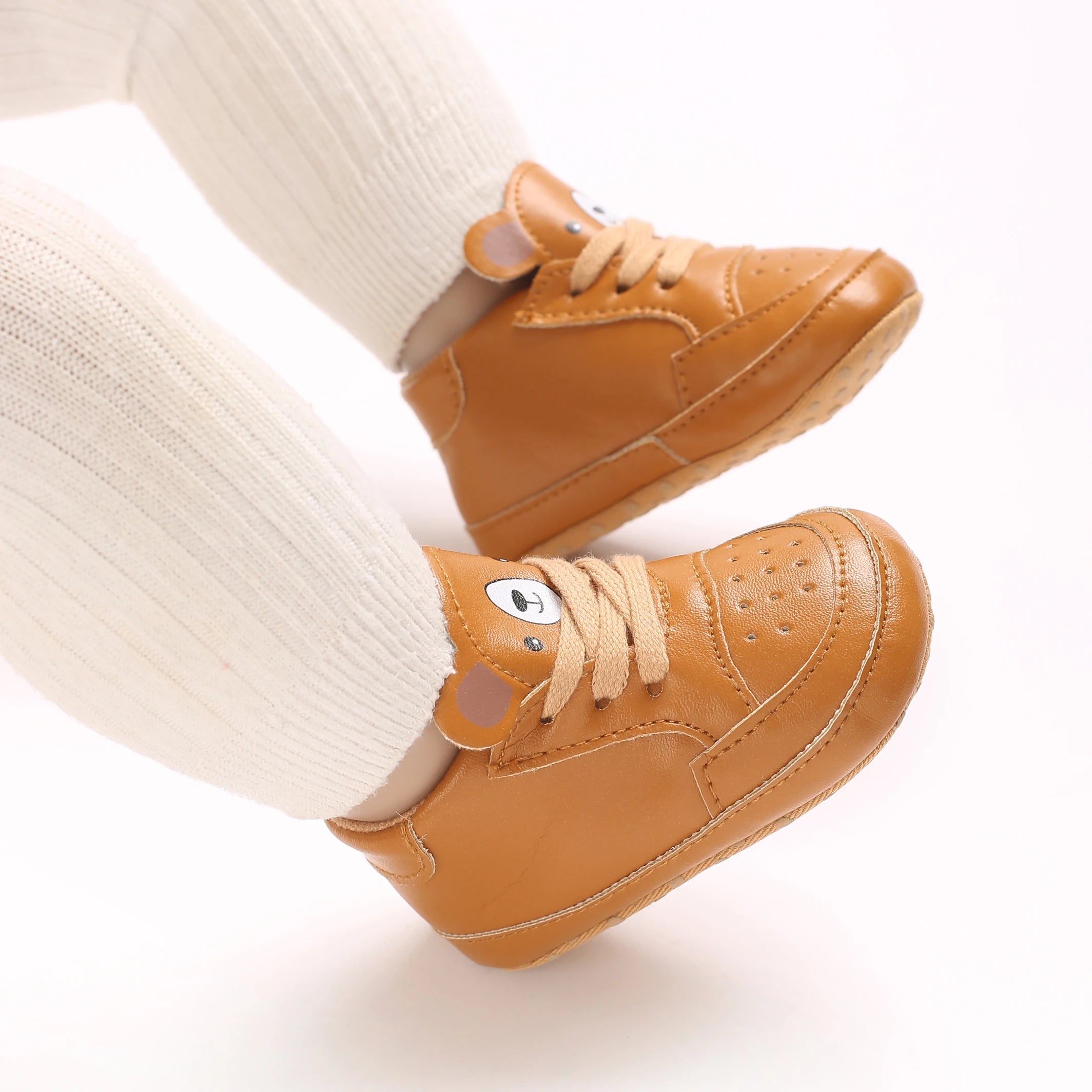 Süße Cartoon-Babyschuhe für Frühling und Herbst 0-18M Neugeborene Jungen und Mädchen rutschfeste Lauflernschuhe weiche Sohlen Sportschuhe