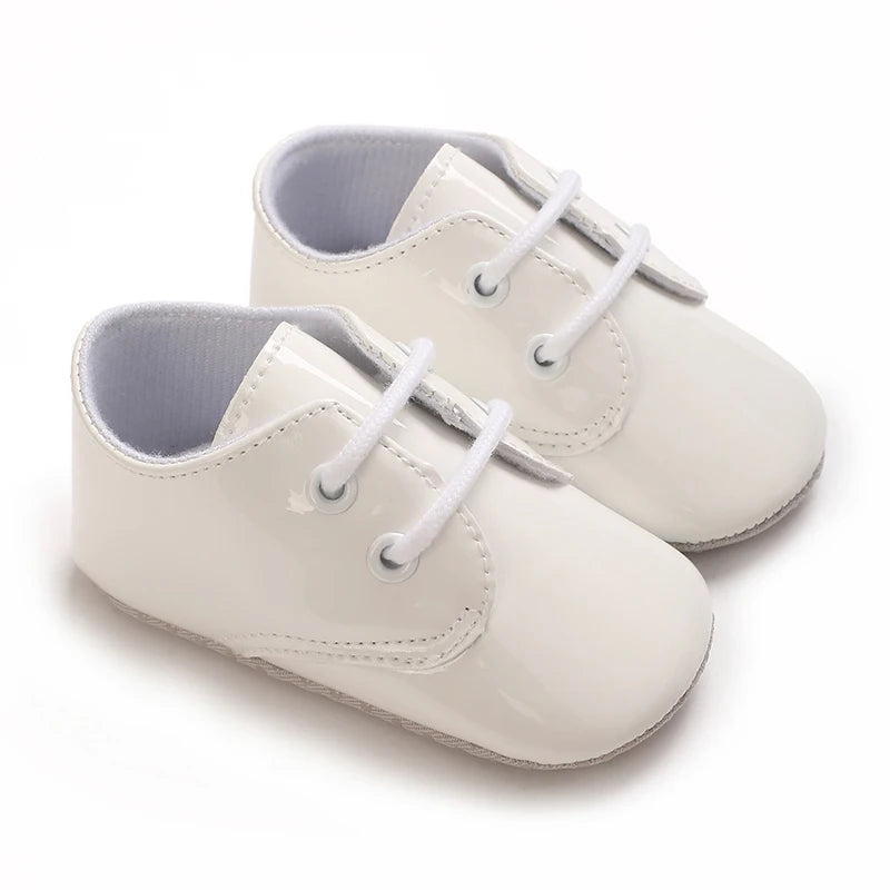 Baby Tie one's Shoes Sneakers Classical Sport Soft Sole PU Leather Shoes Solid color First Walker Newbor Baby Boy Girl Shoes