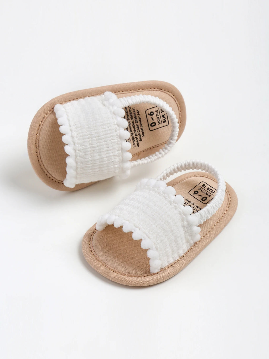 Baby girl sandals, summer shoes, outdoor first step for toddlers to learn to walk summer shoes for babies aged 0-18 months