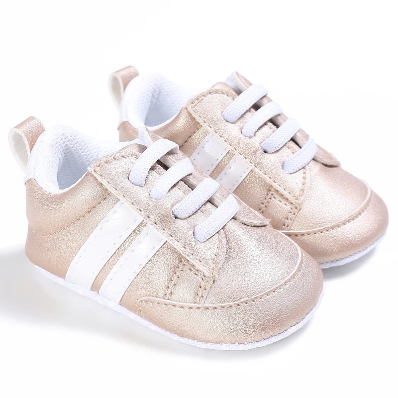 Male and Female Baby Sports Shoes 0-1 Year Old Soft Soled Fashionable Casual Walking Shoes For Spring/Summer Babies and Children
