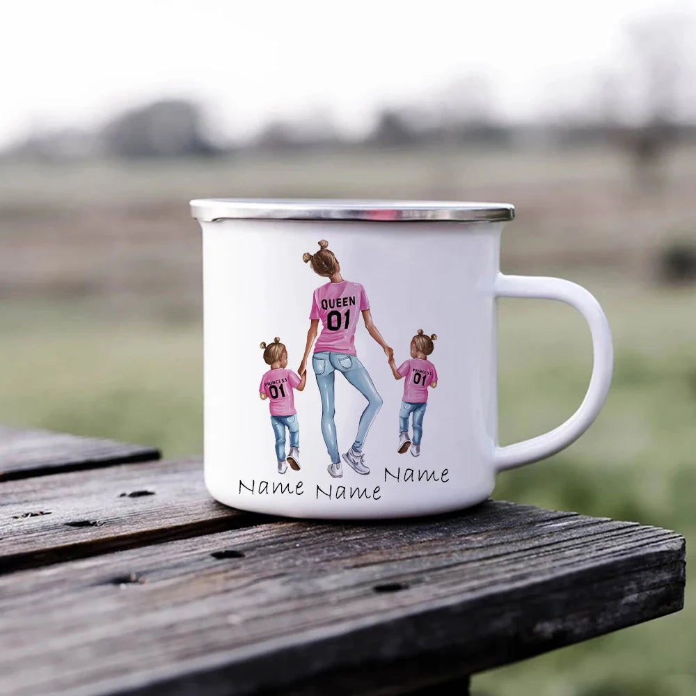 Mother Two Daughters Customize Mug Cup for Coffee Mugs  Print Your Own Name on the Mug Dropshipping Cupshe Cups Tea