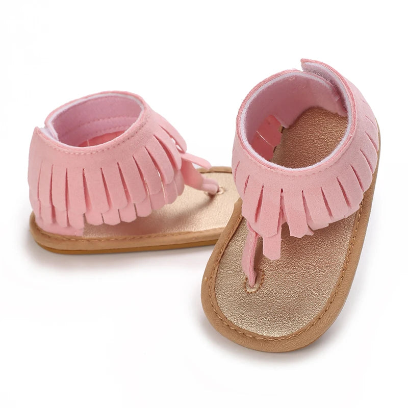 0-18M Baby Walking Sandals - Breathable Anti-Slip Soft Sole Shoes for Newborn Boys & Girls, Summer Infant First Walkers