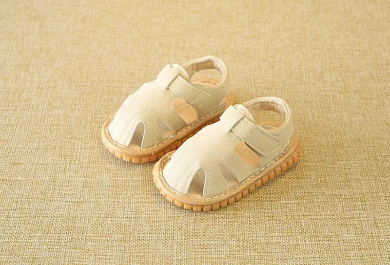 2025 Baby Sandals Toddler Boys First Walkers Newborn Girls First Shoes Indoor Soft Sole Infant Sandals Summer Beach Baby Shoes