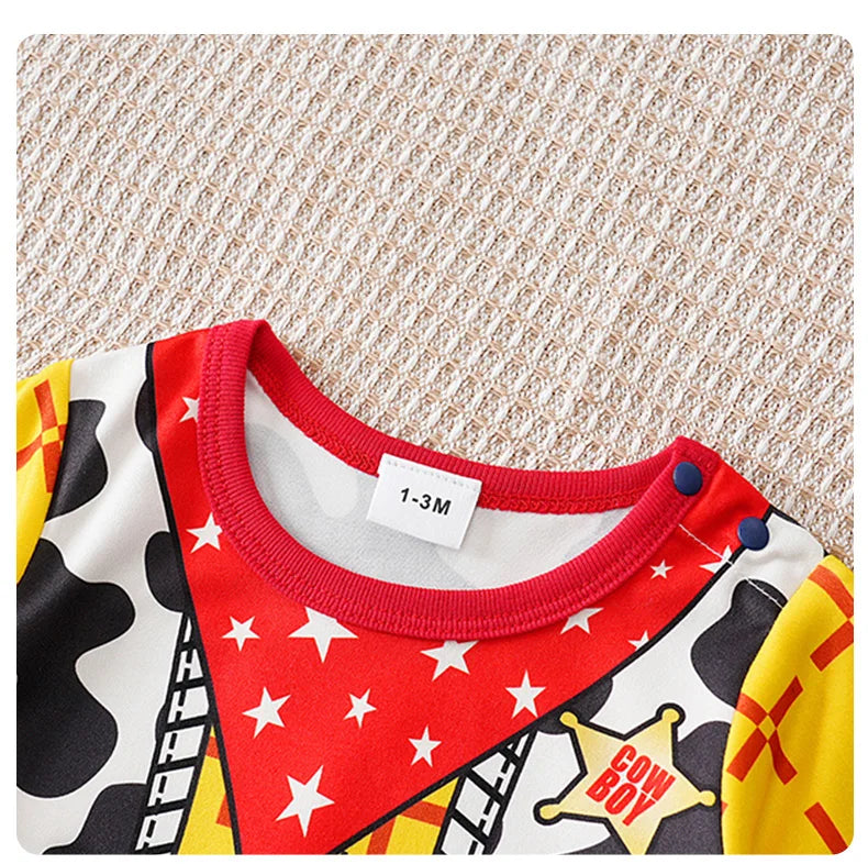 0-24 meses recién nacidos ropa de bebé enterizo de dibujos animados, anime, manga larga, pantalones, banquetes, primavera, otoño, moda, ropa de neón