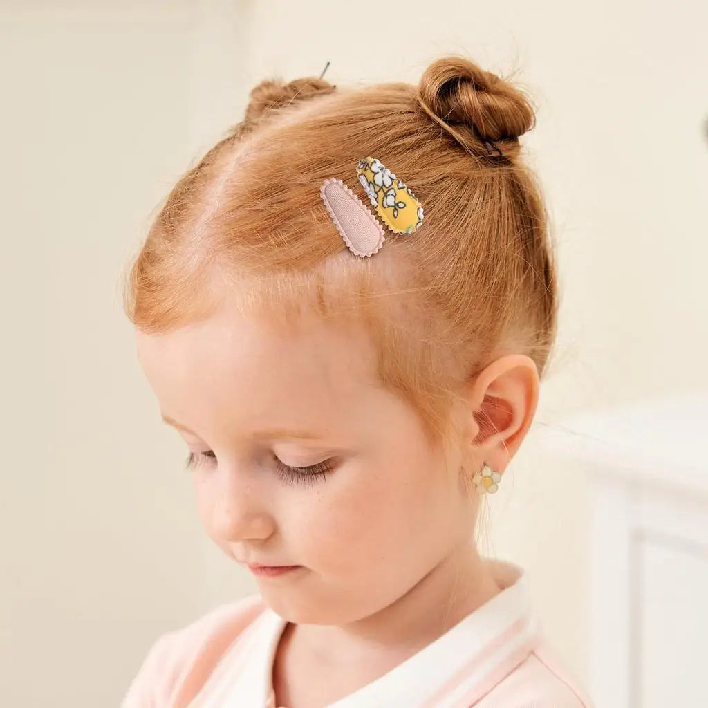50 horquillas BB estampadas de color aleatorio, accesorios para el cabello, pasador de lona hecho a mano con flores, pinzas dulces para niñas, tocado