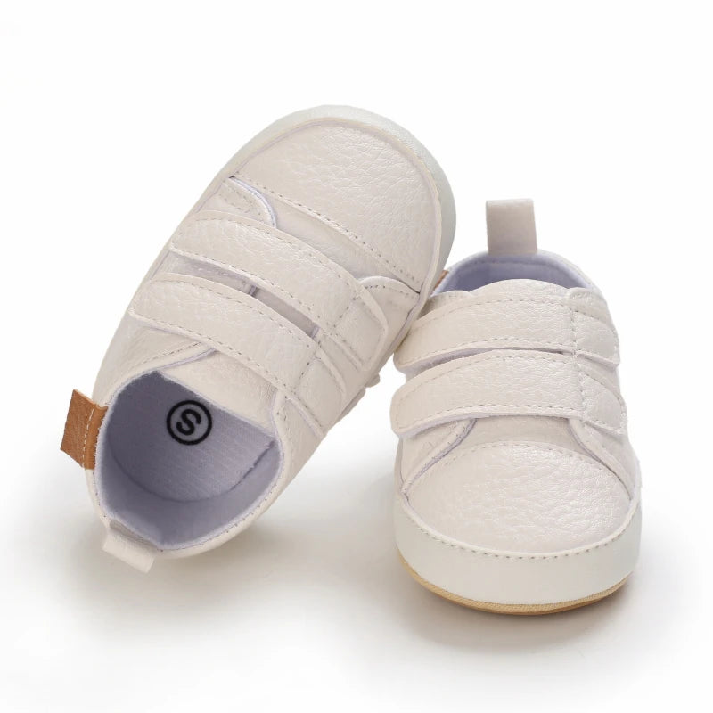 New Baby Shoes Retro Leather Boy Girl Shoes Multicolor Toddler Rubber Sole Anti-slip First Walkers Infant Newborn Moccasins