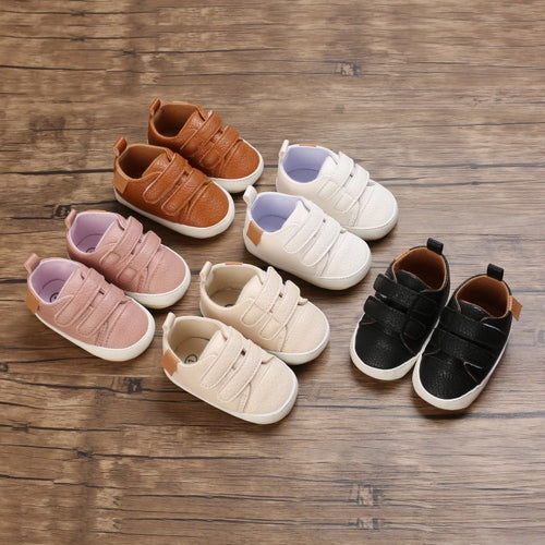 Baby Shoes PU Leather Casual Anti-slip Infant Kids Boys Girls Walking Christening Toddler shoes