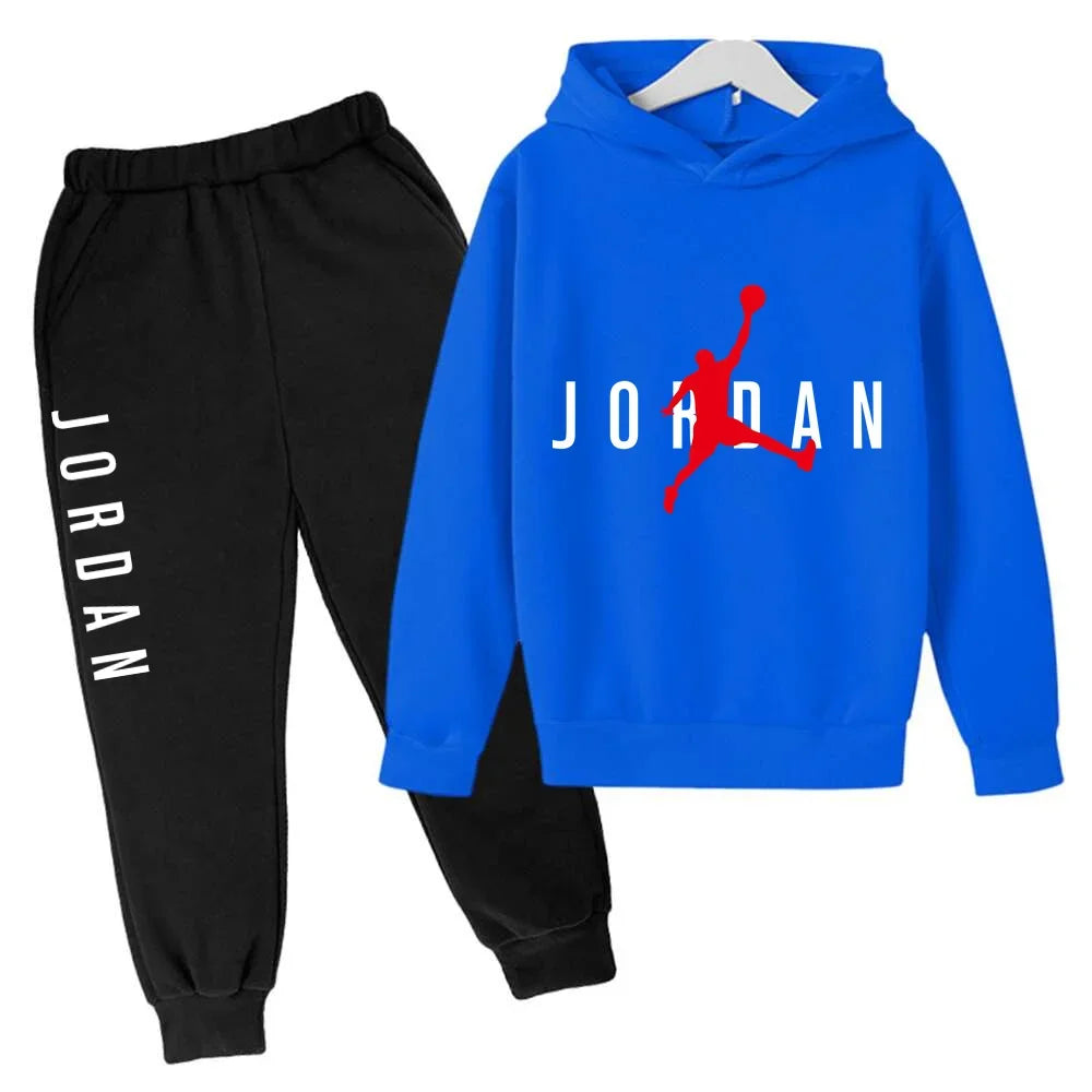 New Children's and Boys' Clothing Autumn Baby Girls' Clothing Children's Brand Hoodie 2 Pieces/Set Casual Sportswear