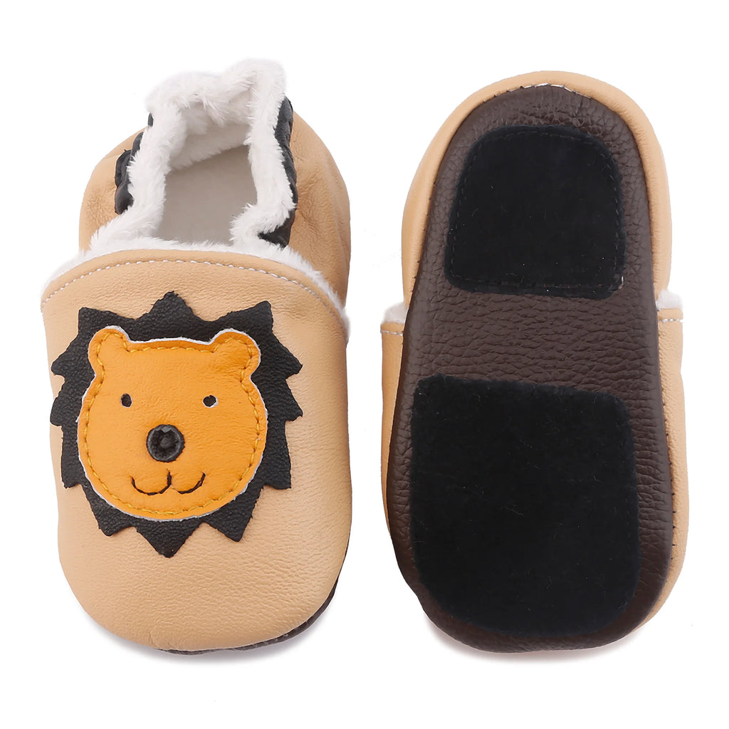 Genuine Leather Baby Shoes 0-24M Newborn Non-Slip Cartoon Toddlers Soft Sole Casual Prewalker Infant Classic First Walker
