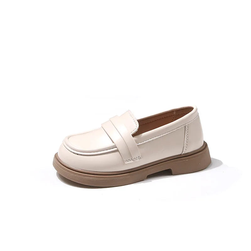 Children Leather Shoes for Boys Girls Kids Loafers Slip-on School Flats Casual Sneakers for Wedding Formal Occasions Party 23-35