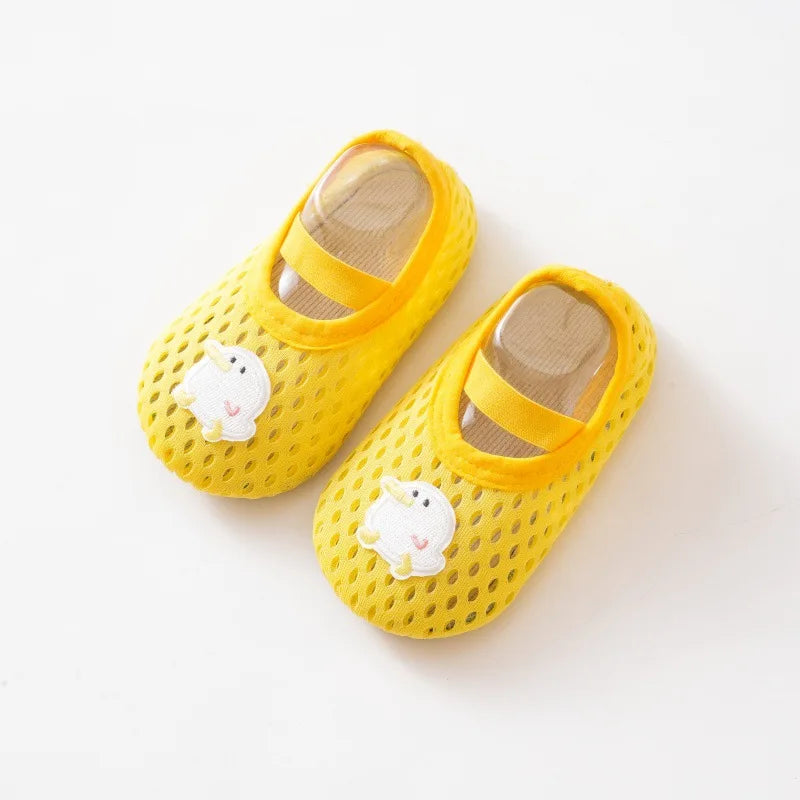 Spring Summer Newborn Baby Socks Shoes Cartoon Children Anti Drop Toddler Shoe Soft Sole Anti Slip Boys Girls Kids First Walkers