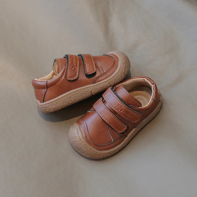 0-5 Years New Baby Shoes Microfiber Leather Toddler Boys Barefoot Shoe Star Soft Sole Girls Outdoor Tennis Fashion Kids Sneakers