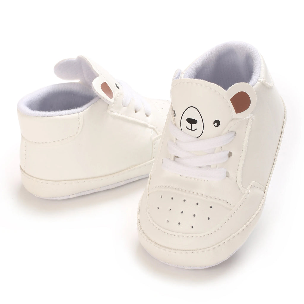 Süße Cartoon-Babyschuhe für Frühling und Herbst 0-18M Neugeborene Jungen und Mädchen rutschfeste Lauflernschuhe weiche Sohlen Sportschuhe