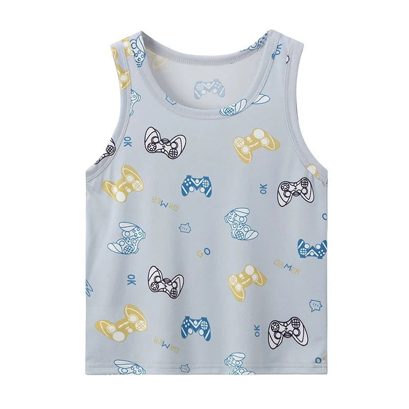 1/3/4 Piezas Chaleco Joker de Color Sólido Delgado para Niños Cuatro Estaciones Camisa de Fondo Suelta y Cómoda para Niño Camiseta Dulce y Encantadora para Niña