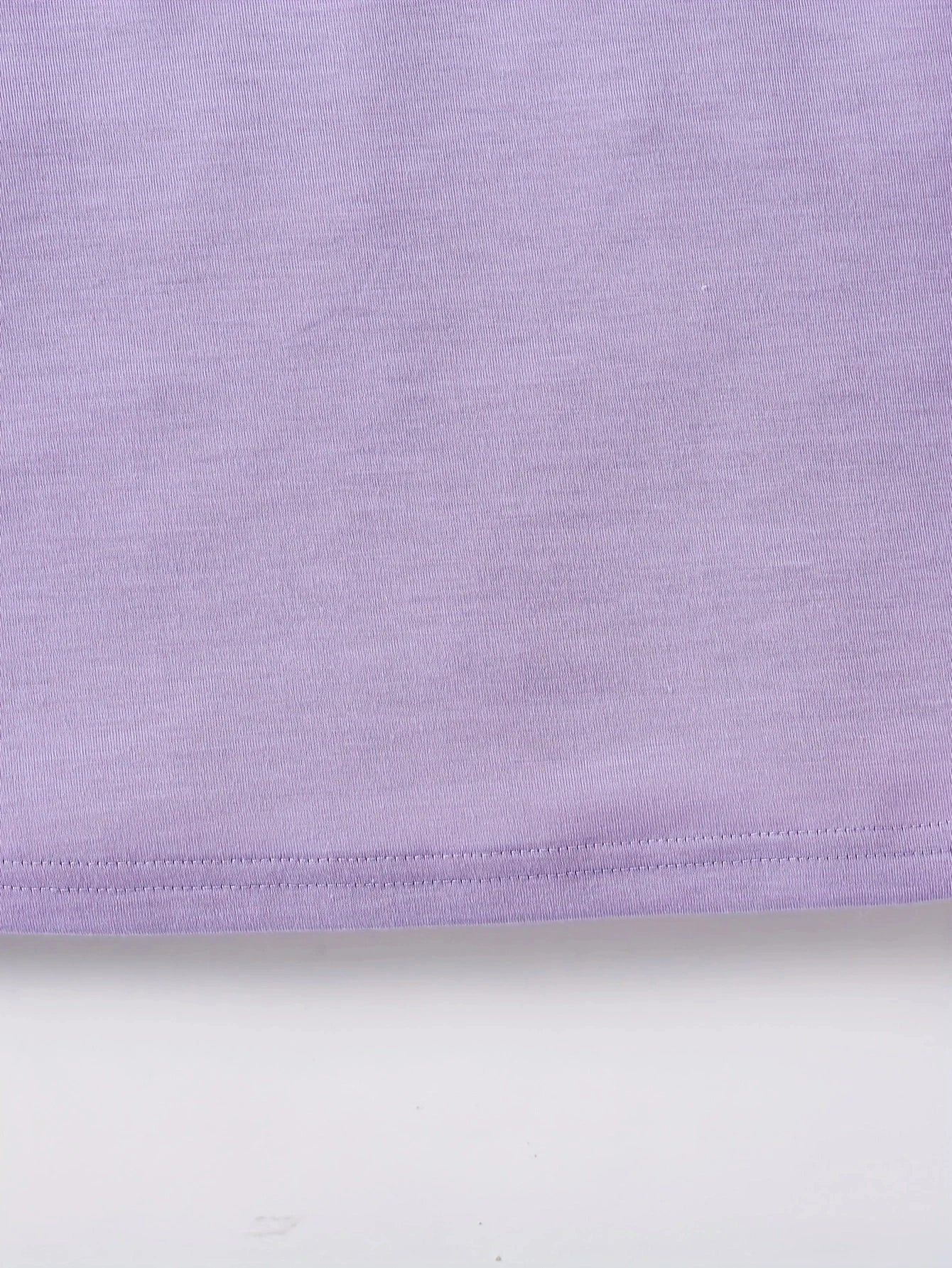 Bonito mono informal de verano para niña con estampado de amor, vestido de mezcla de fibra de poliéster suave, transpirable y elástico.