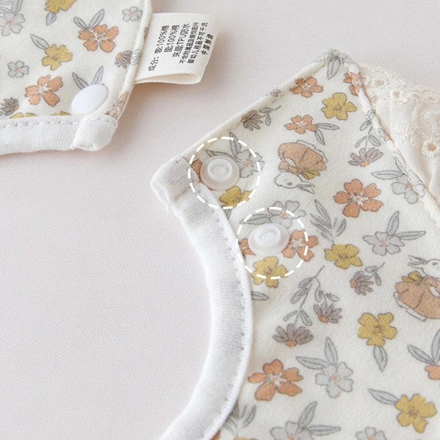 Cotton Infant Bibs for Babies A Class Quality Waterproof Backing Keeps Clothes Dry for Drooling Teething Newborns and Toddlers