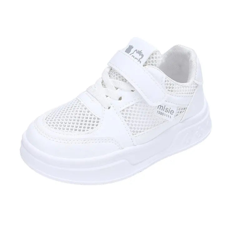 2026 New Leather Kids Running Shoes youngsters teens Casual Fashion Walking Sneakers Breathable Non-slip Girl Tennis Footwear