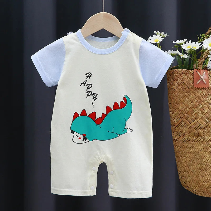 Sommer Strampler Baby Mädchen Kleidung Baumwolle Kurzarm Overall Neugeborene Baby Jungen Kleidung Bodysuit für Neugeborene