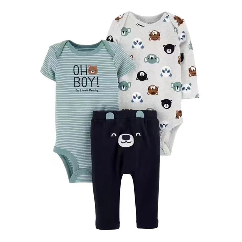2025 Baby Mädchen Kleidung Herbst Frühling Neugeborenen Outfit Baumwoll-Body Oberteil und Hose Set Kinder Kleinkind Kleidung 6-24M