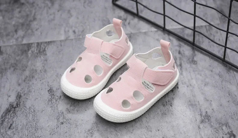 Boys Sandals Children Half Sandals for Boys Girls Toddlers Little Kids Summer Shoes Cut-outs Breathable Fashion Soft Anti-skid