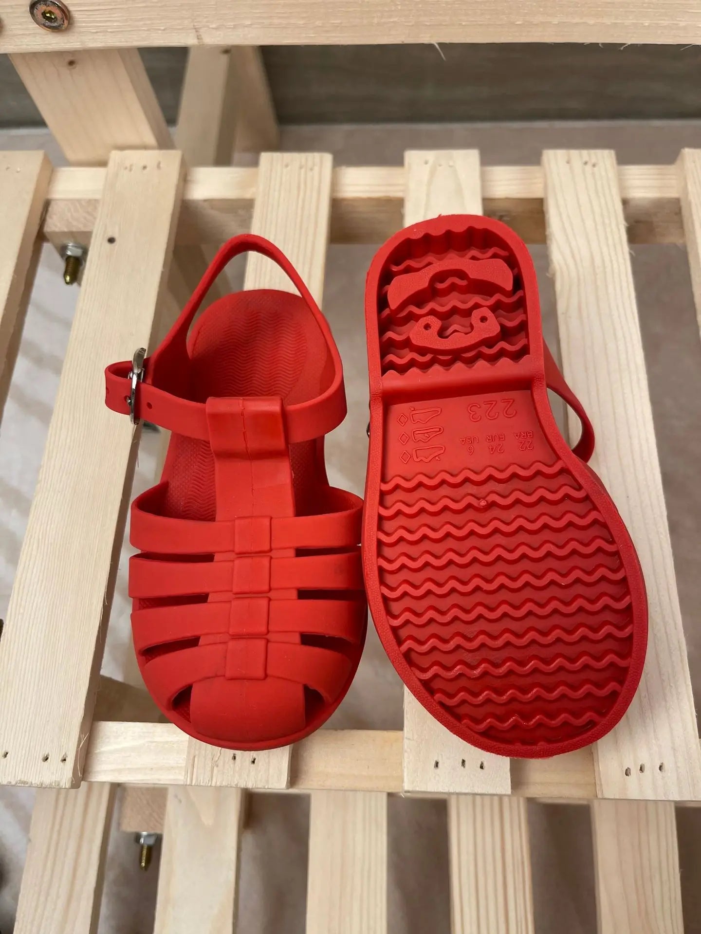 Baby Girls Summer Sandals 2-7y Toddler Soft Non-slip Princess Solid Kids Candy Jelly Children Shoes Casual Roman Sandals