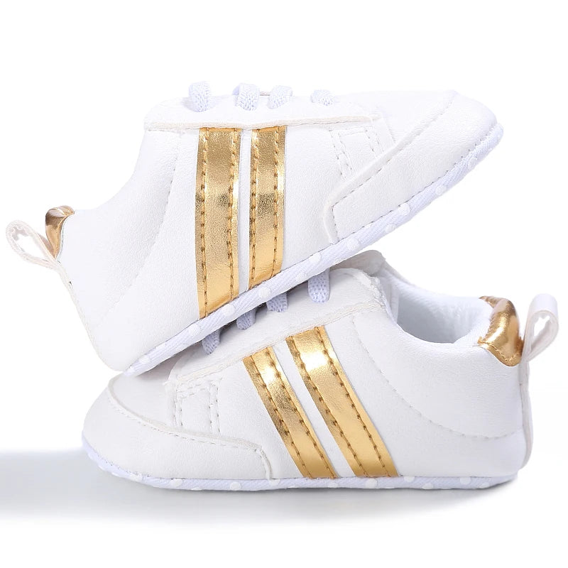 Male and Female Baby Sports Shoes 0-1 Year Old Soft Soled Fashionable Casual Walking Shoes For Spring/Summer Babies and Children