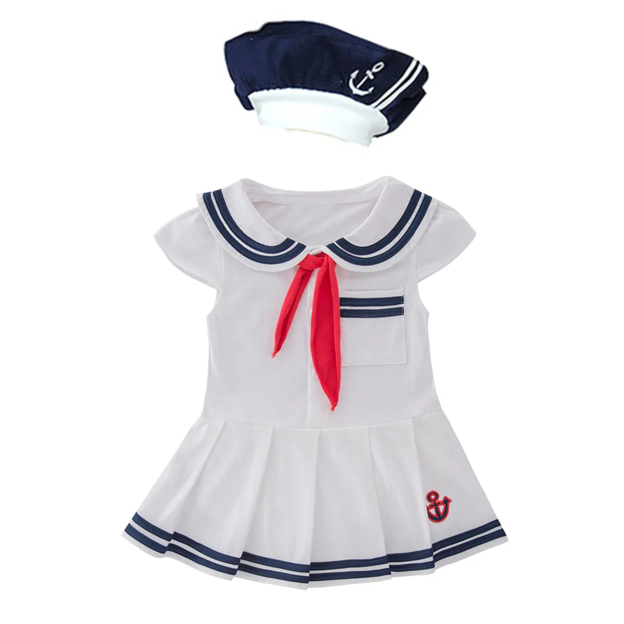 New Arrival 0-4 year Baby Clothing Navy Style Baby Girl Jumpsuits Skirt/Lovely Newborn Girl Climbing Clothes Bodysuit with 3176