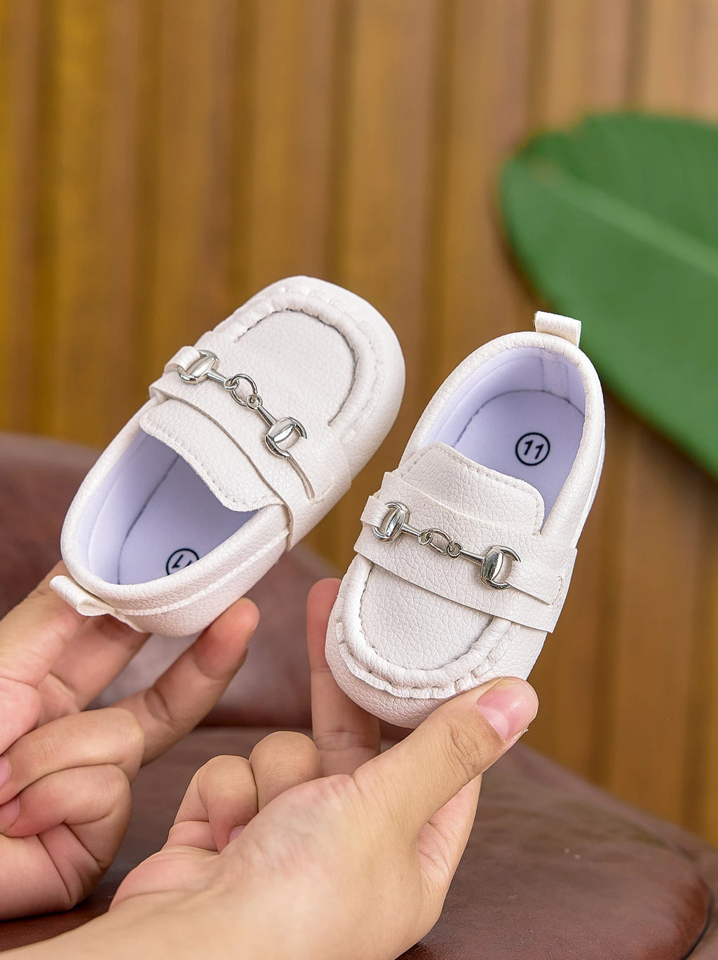 Baby British-Style Loafers, Soft-Soled Pre-Walker Shoes for 0-1 Year Old Babies