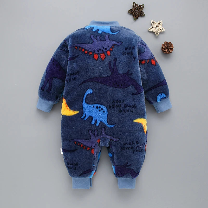Ropa de Primavera Invierno para Bebé Recién Nacido Chaqueta Infantil para Niñas Mono para Niños Pelele de Franela Suave para Bebé Ropa de Bebé 0-18 Meses