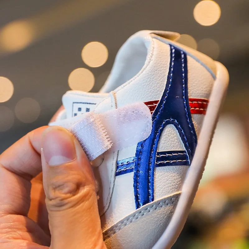 0 a 18 meses Zapatos para bebés y niñas pequeñas, zapatillas para bebés, recién nacidos, suela blanda, primeros pasos antideslizantes, moda