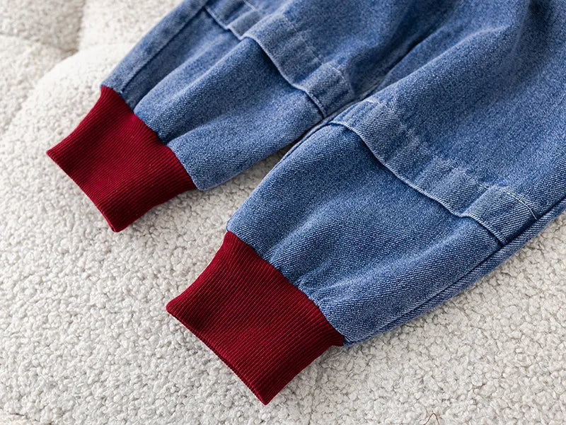 Jungen 3-teiliges Bekleidungsset Weste Hoodie Hose Herbst Frühling Neuer Stil Kinderkleidung Dreiteiliges Outfit für Kinder