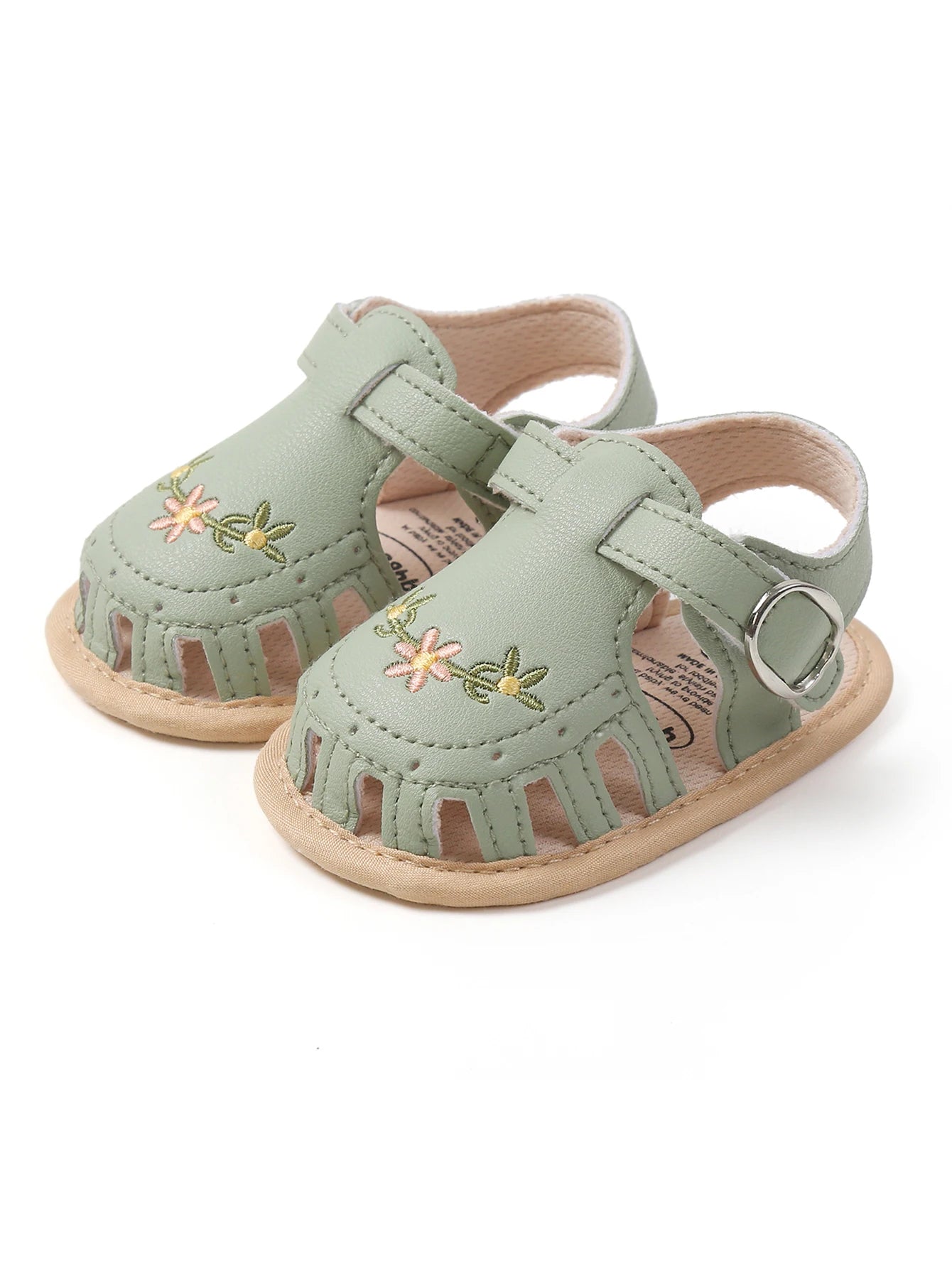 Baby summer sandals non-slip soles, soft flat shoes for infants, suitable for indoor and outdoor learning to walk shoes.