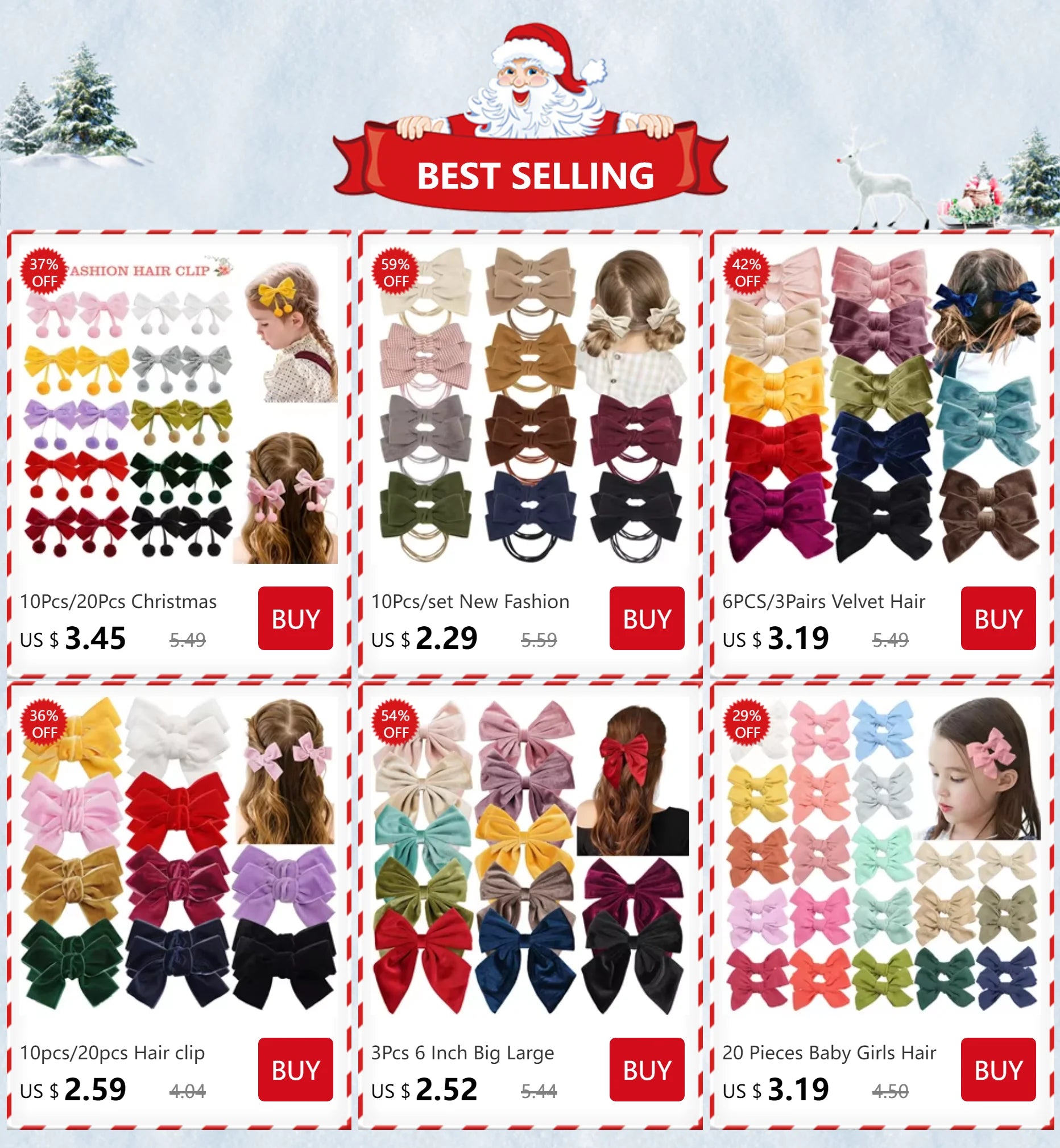 20 piezas de lazos para el pelo de bebé, clips para el pelo, accesorios para bebés, infantes, niños pequeños