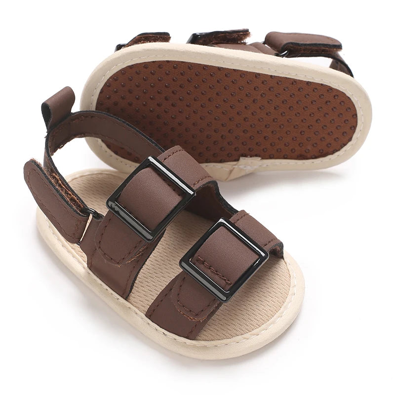 Baby Shoes Summer Collection For Boys Aged 0-1 Including Ankle Sandals and Baby Walking Shoes