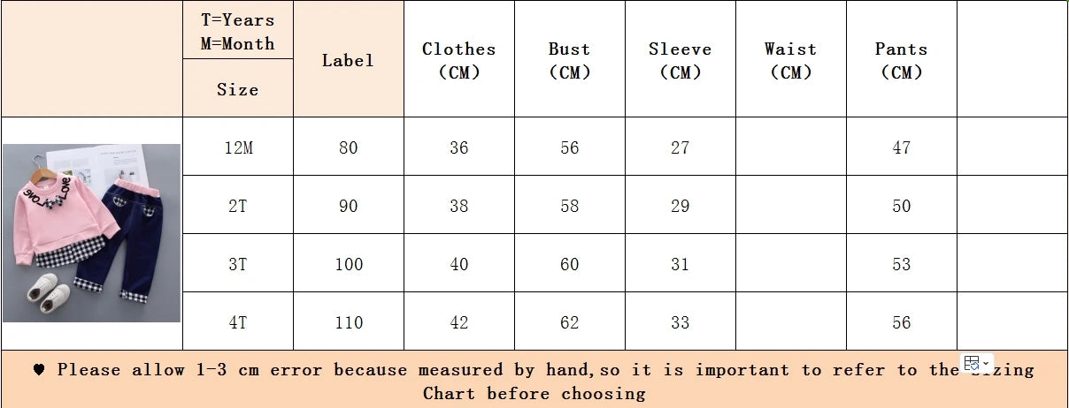 Children's Clothing Sets Bow Plaid Long Sleeve Top + Pants 2pcs Sets Toddler Girl Clothes Kids Boutique Clothes Baby Outfit Set