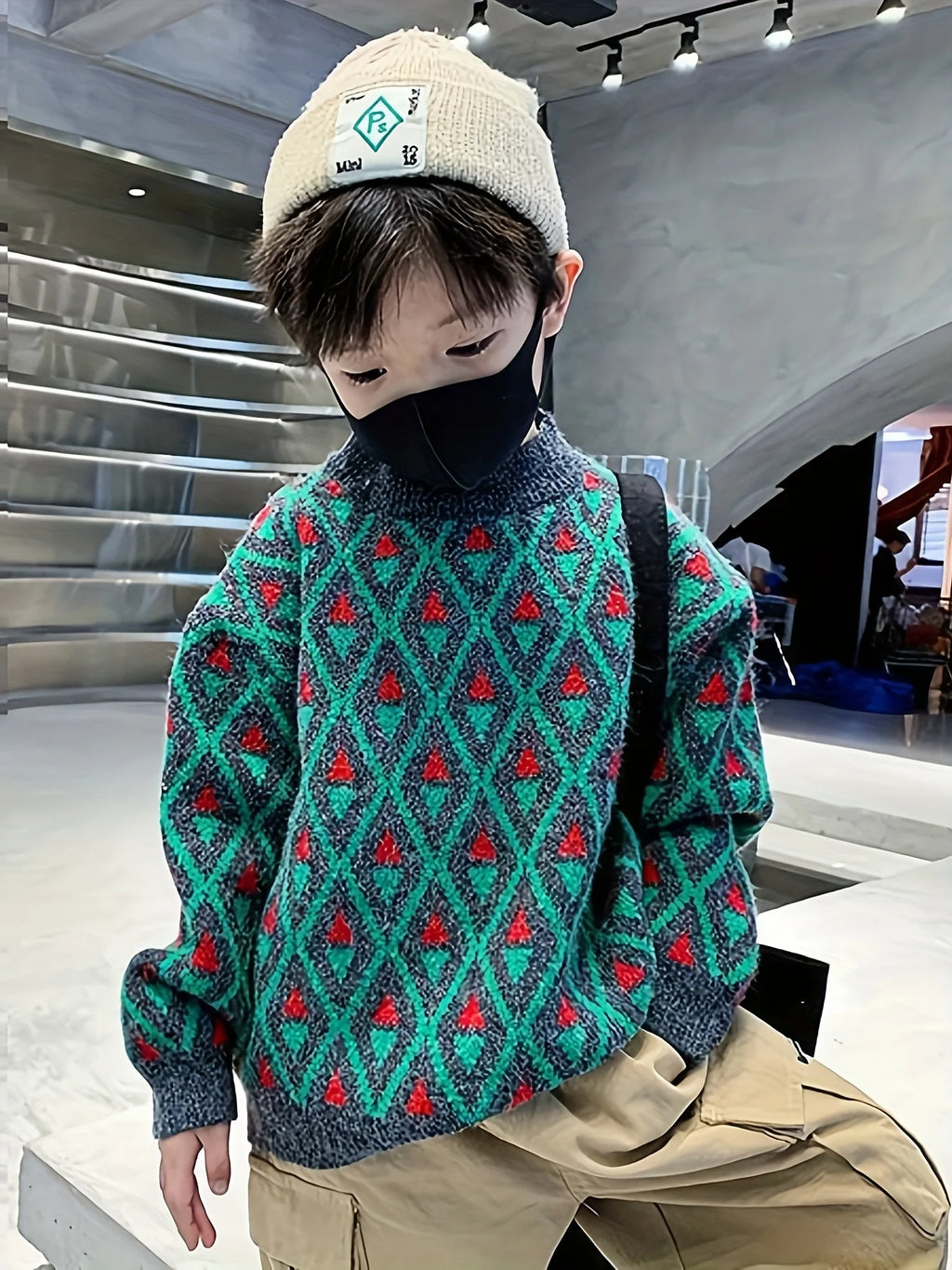 Children's Clothing, Boys' Winter Clothing, Street Sweaters, Autumn and Winter Styles, Medium and Large Kidsren's Velvet Bottoming Shirts for Boys