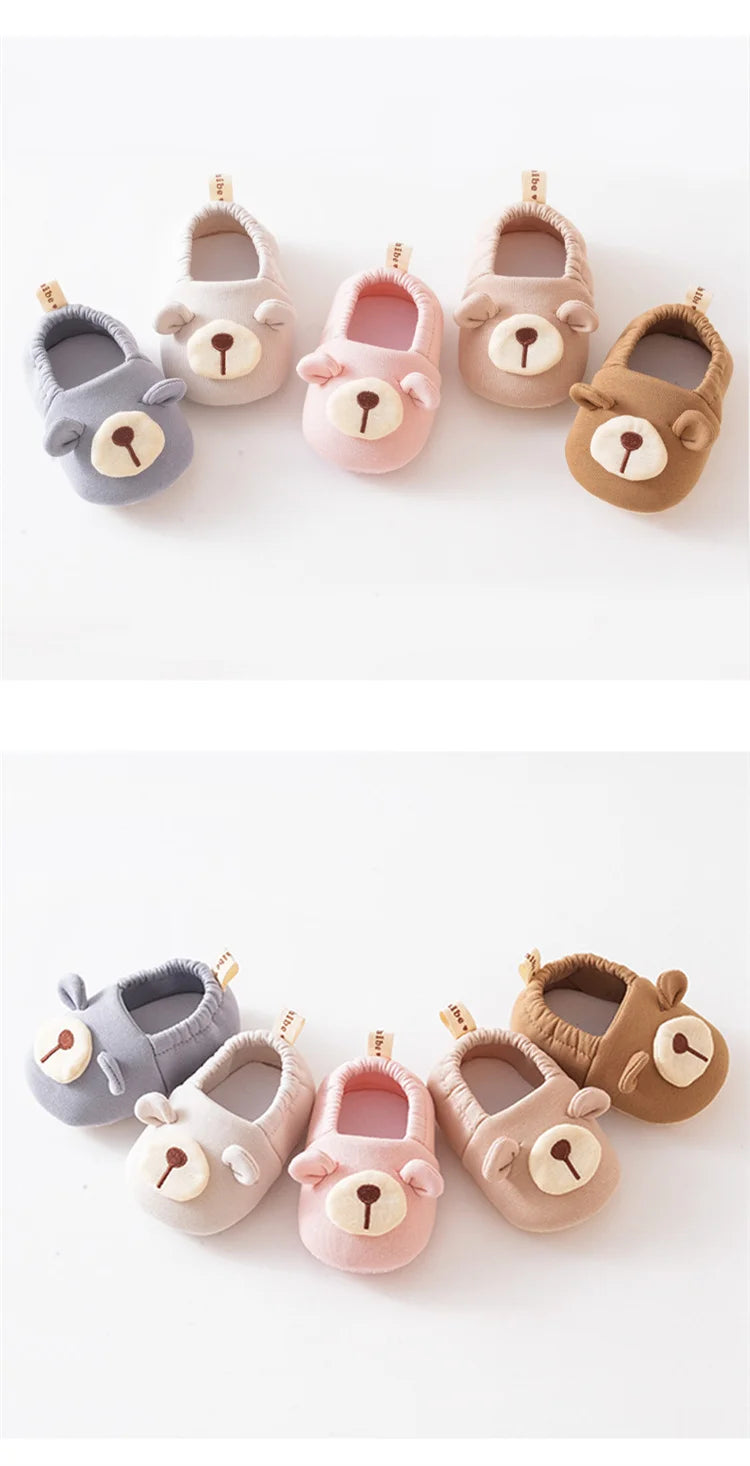 Neugeborenen-Babyschuhe für Mädchen Jungen Süße Weiche Kleinkind-Bodenschuhe Sportschuhe für Kleinkinder Erste Lauflernschuhe Lässige Cartoon-Babyschuhe Rutschfest