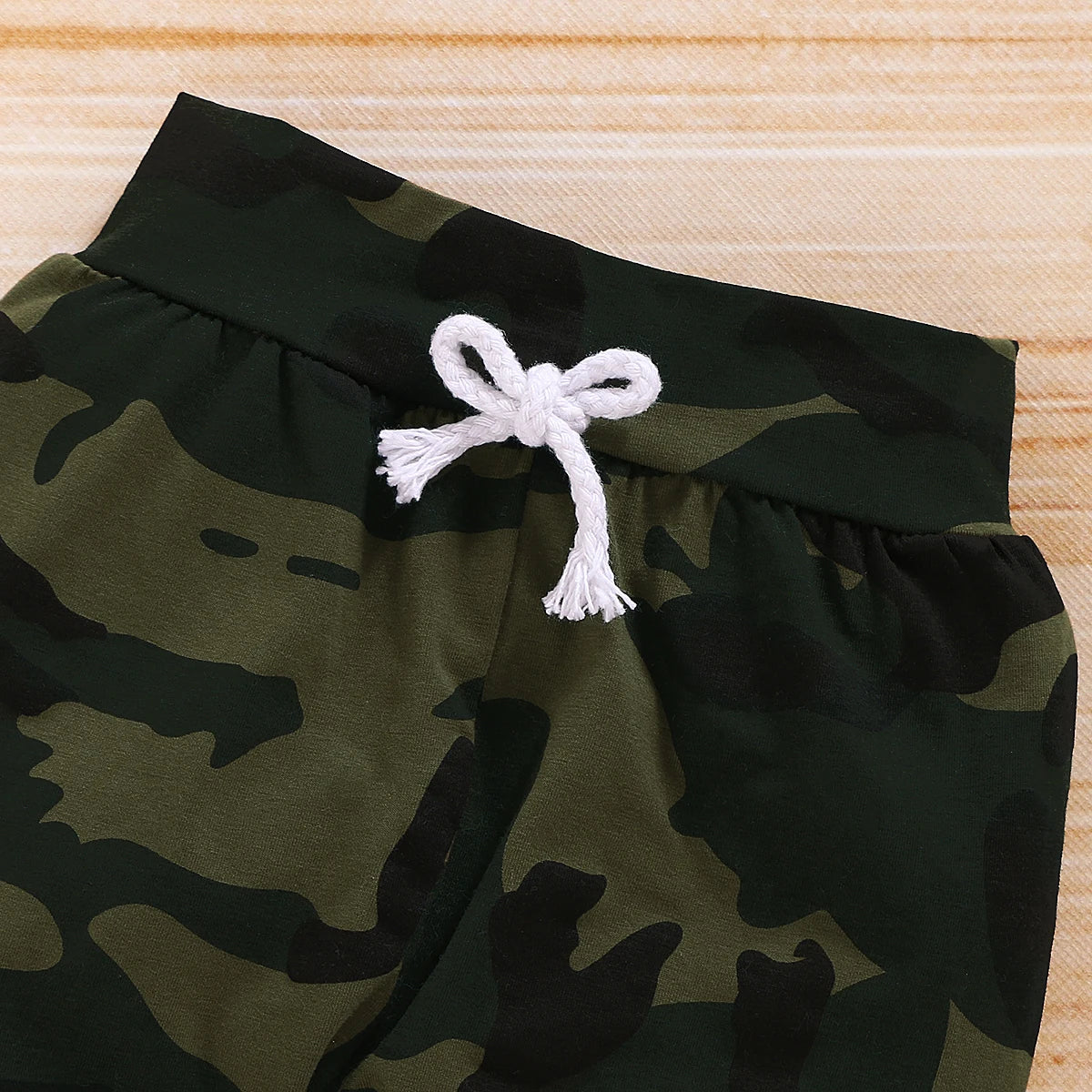 0-18 Monate Neugeborenes Baby Jungen Kleidung Set Buchstaben Print Kurzarm Body+Camouflage Hose+Mütze 3-teiliges Kleinkind Jungen Sommer Outfit