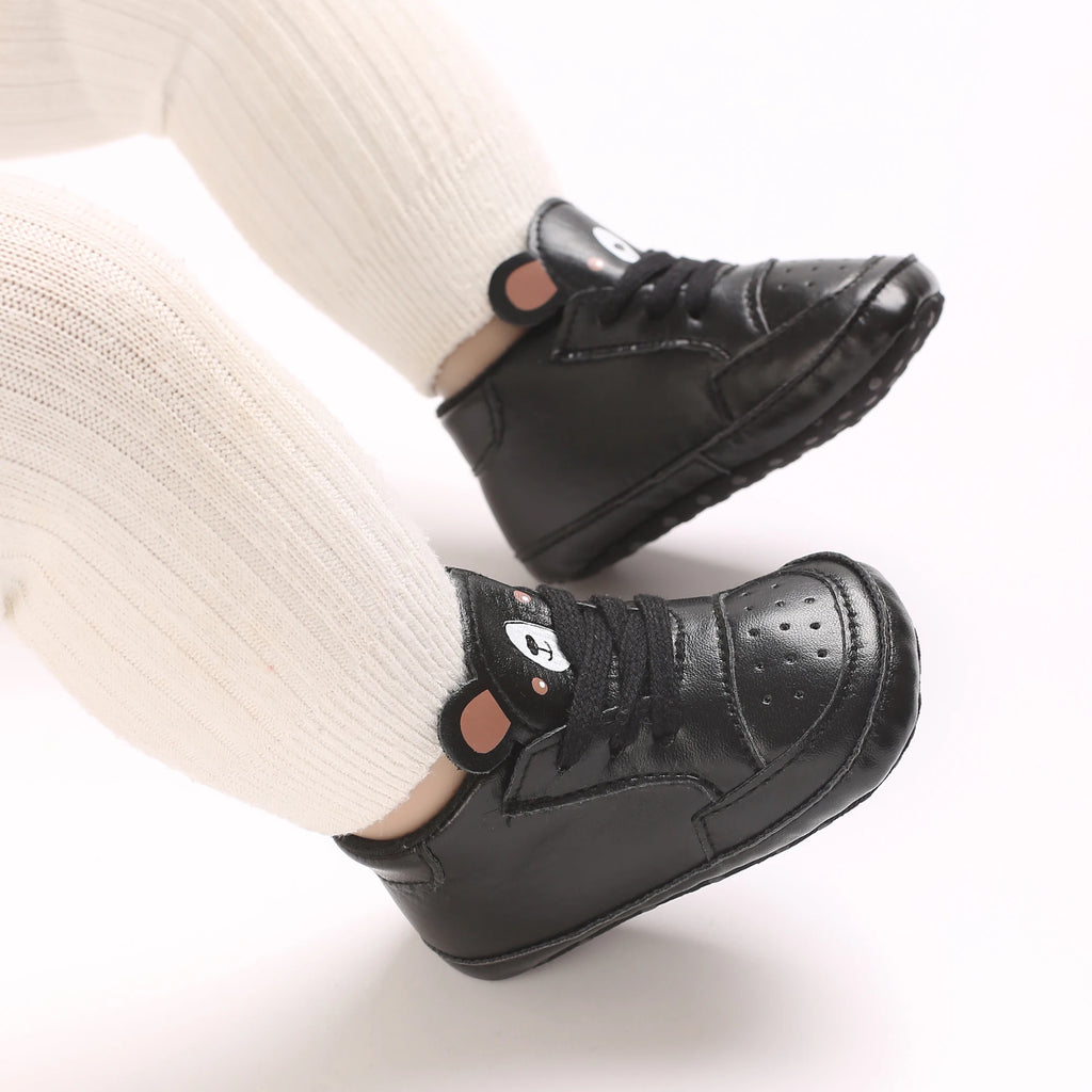 Süße Cartoon-Babyschuhe für Frühling und Herbst 0-18M Neugeborene Jungen und Mädchen rutschfeste Lauflernschuhe weiche Sohlen Sportschuhe
