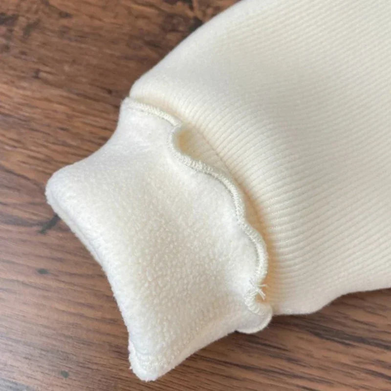 Kleinkind Mädchen Pullover Winter Kinder Warme Verdickte Pullover Kinder Puffärmel Blumenstickerei Unterhemd 1-6 Jahre Freizeitkleidung