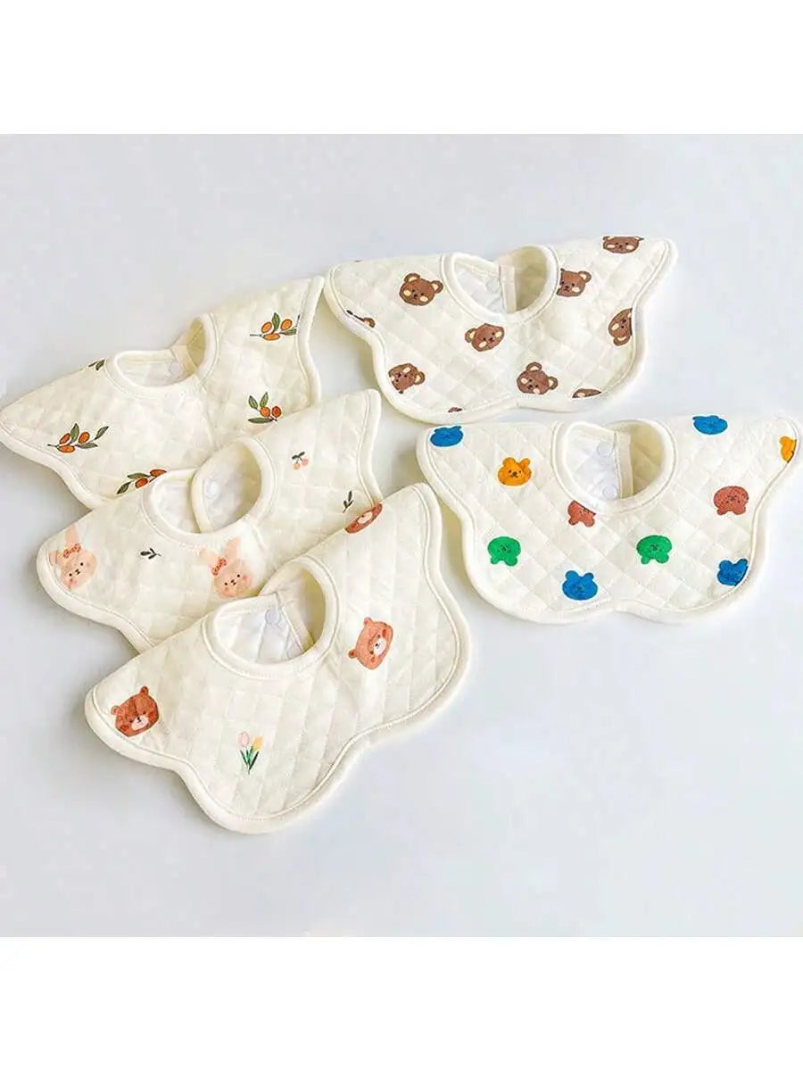 3Pcs Baby Bibs, Soft and Skin-Friendly - Anti-Drool - Anti-Vomiting - Newborn Absorbent and Breathable Bibs, Cute Cartoon Patterns, Suitable for Infants Aged 0-3 Years, Perfect Gift for Babies on Christmas, Halloween, and Tha