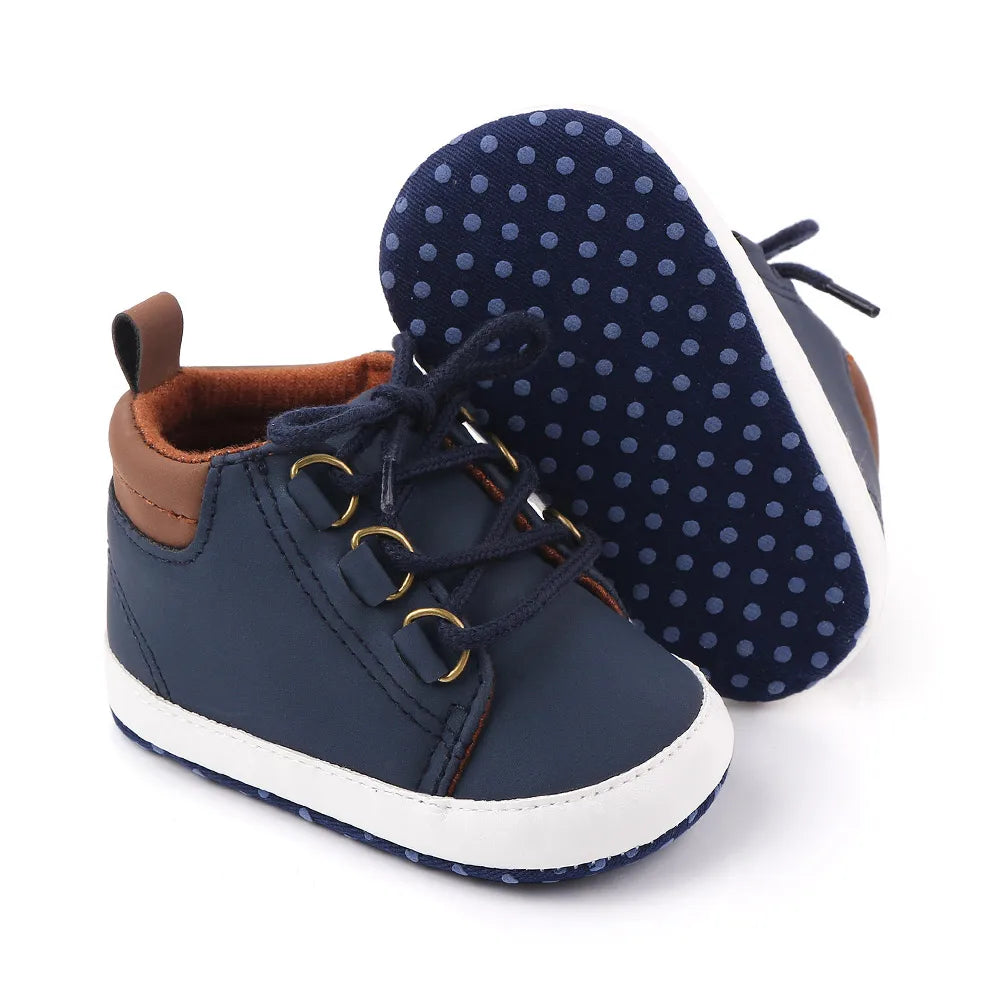 Baby Schuhe Frühling und Herbst Stil Weiche Baumwolle Rutschfeste Sohle Lässig für Jungen und Mädchen 0-9-18 Monate Kleinkind Vorlaufen D2351