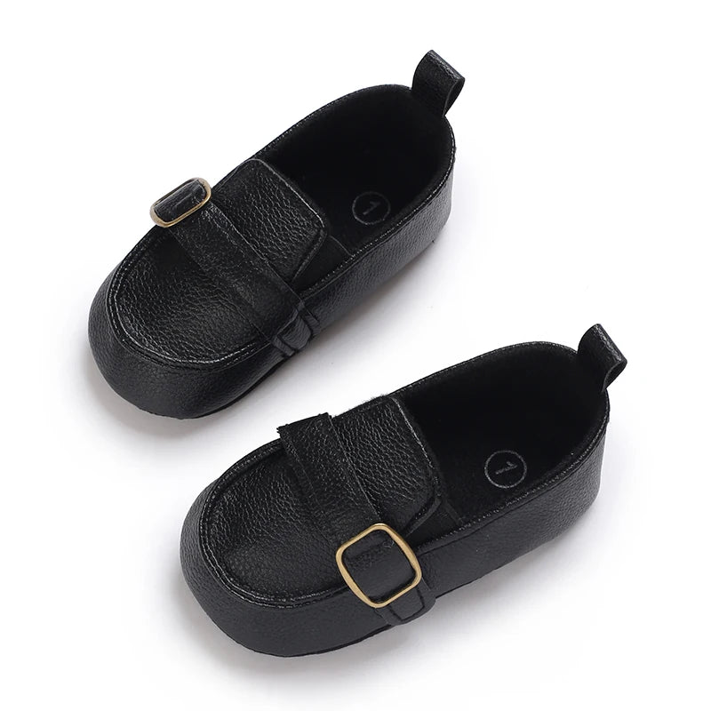 Spring and Autumn British Style Loafers For Babies Aged 0-12 Months Comfortable and Non Slip Walking Shoes