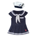 New Arrival 0-4 year Baby Clothing Navy Style Baby Girl Jumpsuits Skirt/Lovely Newborn Girl Climbing Clothes Bodysuit with 3176