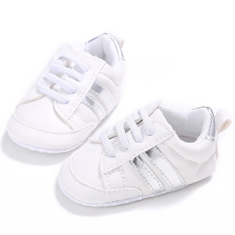 Male and Female Baby Sports Shoes 0-1 Year Old Soft Soled Fashionable Casual Walking Shoes For Spring/Summer Babies and Children