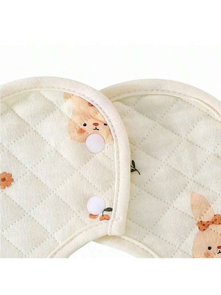 3Pcs Baby Bibs, Soft and Skin-Friendly - Anti-Drool - Anti-Vomiting - Newborn Absorbent and Breathable Bibs, Cute Cartoon Patterns, Suitable for Infants Aged 0-3 Years, Perfect Gift for Babies on Christmas, Halloween, and Tha