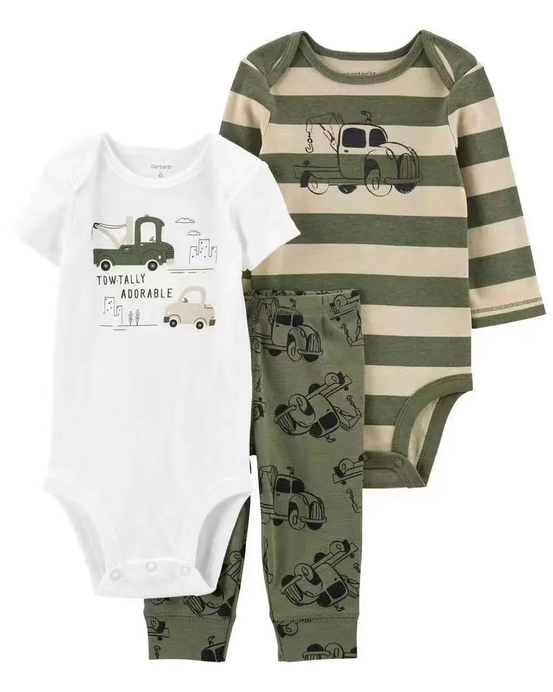 2025 Baby Mädchen Kleidung Herbst Frühling Neugeborenen Outfit Baumwoll-Body Oberteil und Hose Set Kinder Kleinkind Kleidung 6-24M