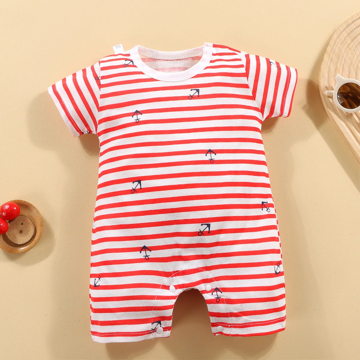 2025 Climbing Clothes Pure Cotton Summer New Version Of Male Baby Thin Female Short Sleeved Children Onesies Kids Clothes